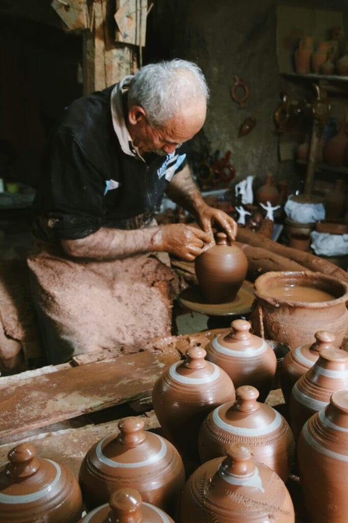 Amazigh art pottery