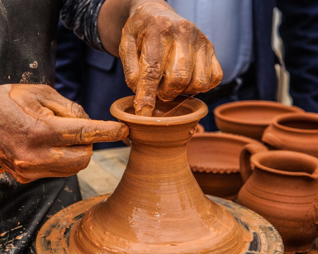 Handmade Berber pottery