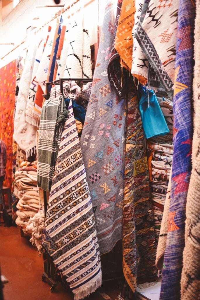 Traditional Moroccan weaving