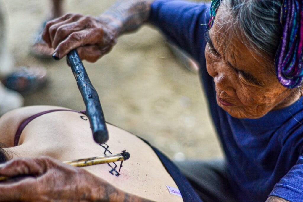 Amazigh tattooing